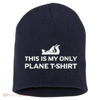 Funny Woodworking This Is My Only Plane Short Acrylic Beanie thumb 0