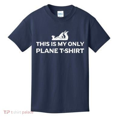 Funny Woodworking This Is My Only Plane Kids T-Shirt