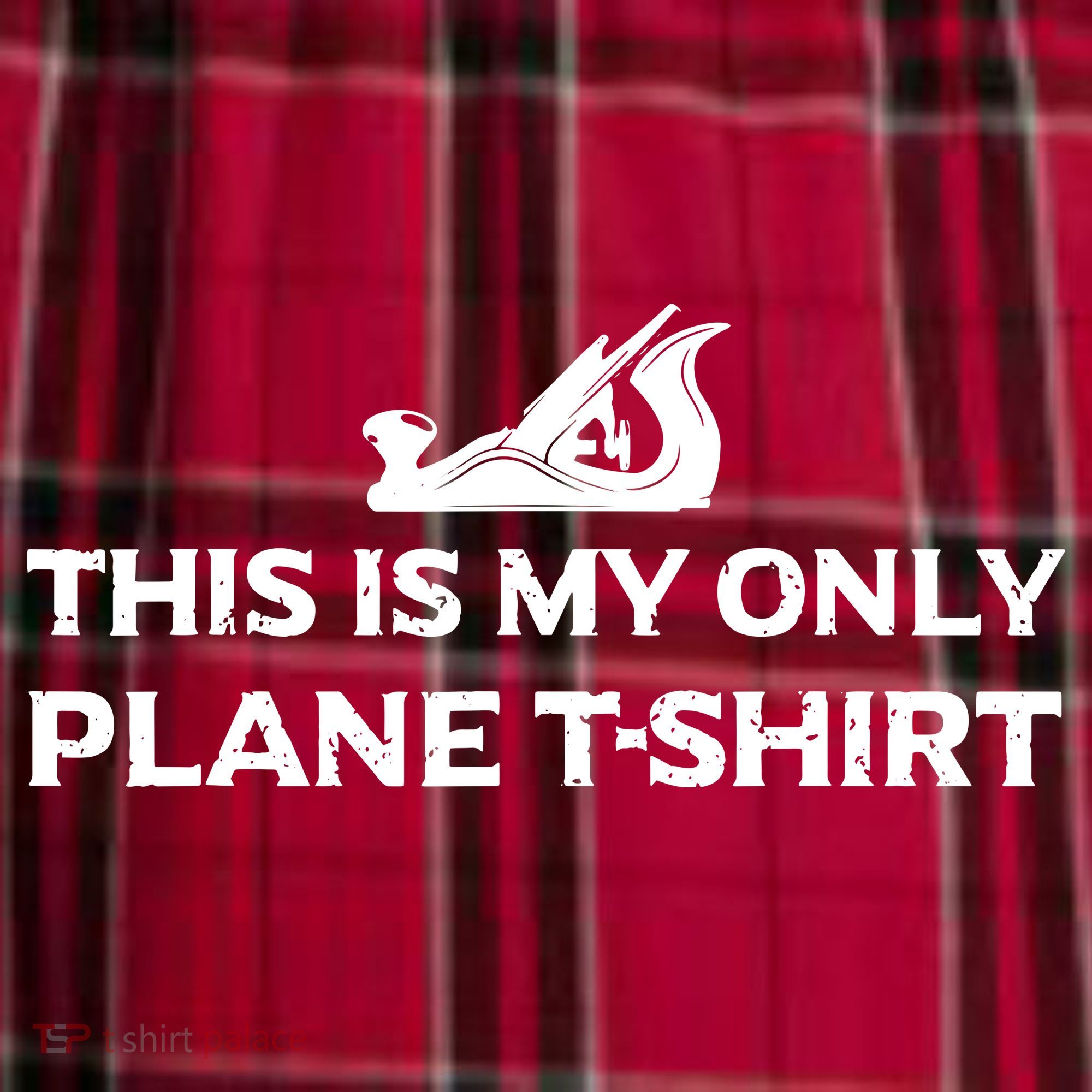 Funny Woodworking This Is My Only Plane Women's Flannel Plaid Pajama Pants
