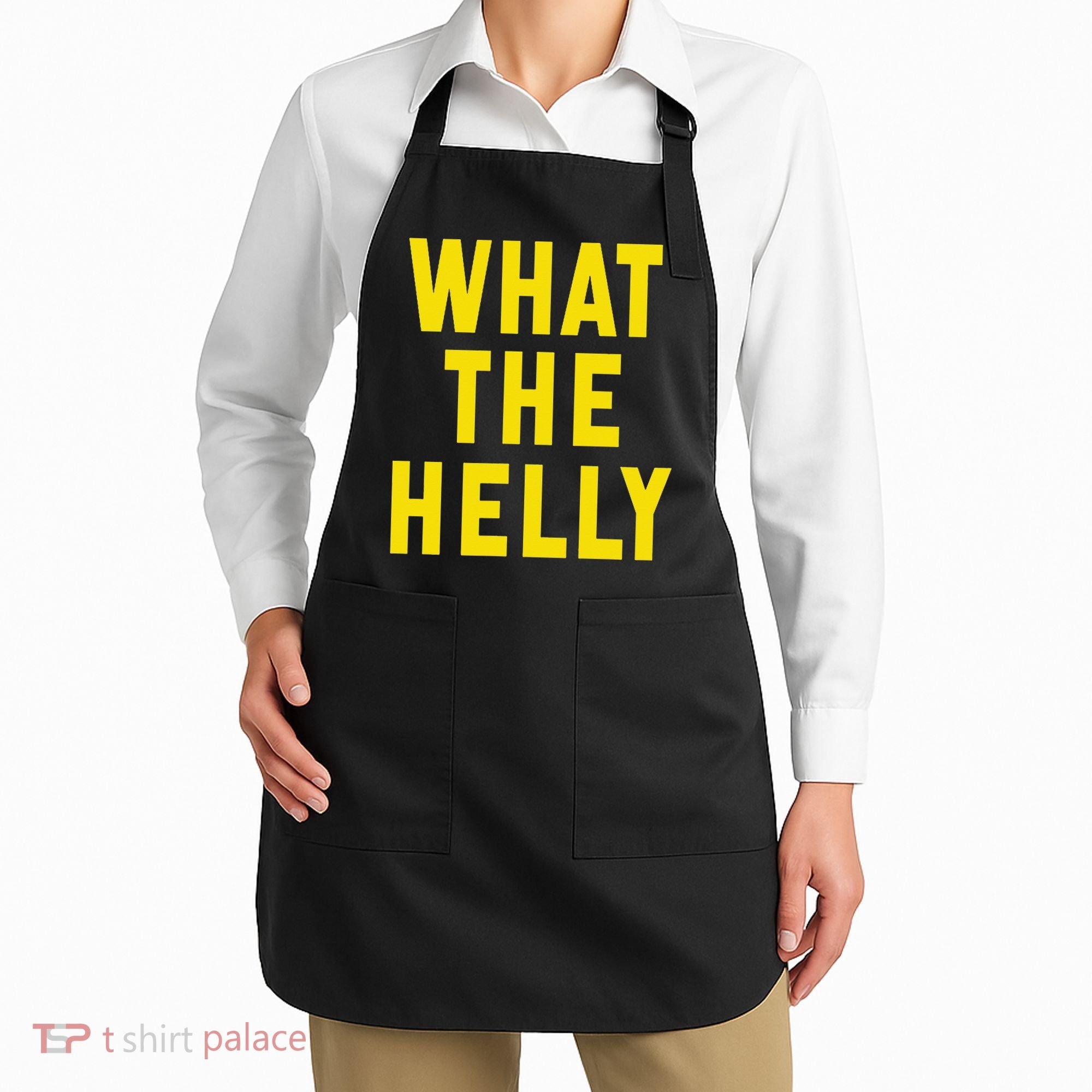 Funny What The Helly Gen Z Iconic Trend Aesthetic Meme Apron
