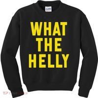 Funny What The Helly Gen Z Iconic Trend Aesthetic Meme Kids Sweatshirt thumb 0