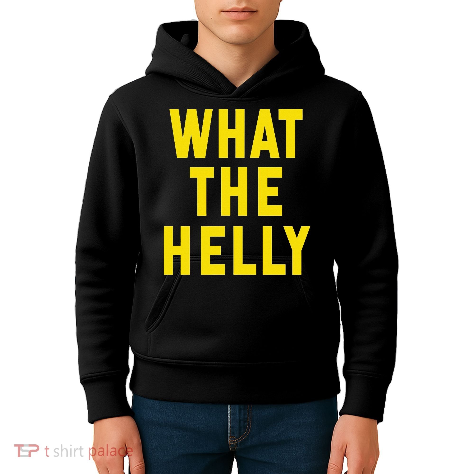 Funny What The Helly Gen Z Iconic Trend Aesthetic Meme Kids Hoodie