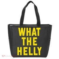Funny What The Helly Gen Z Iconic Trend Aesthetic Meme Tote Bag thumb 0