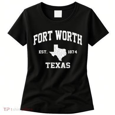 Fort Worth Texas Tx Vintage State Athletic Style Gift Women's T-Shirt