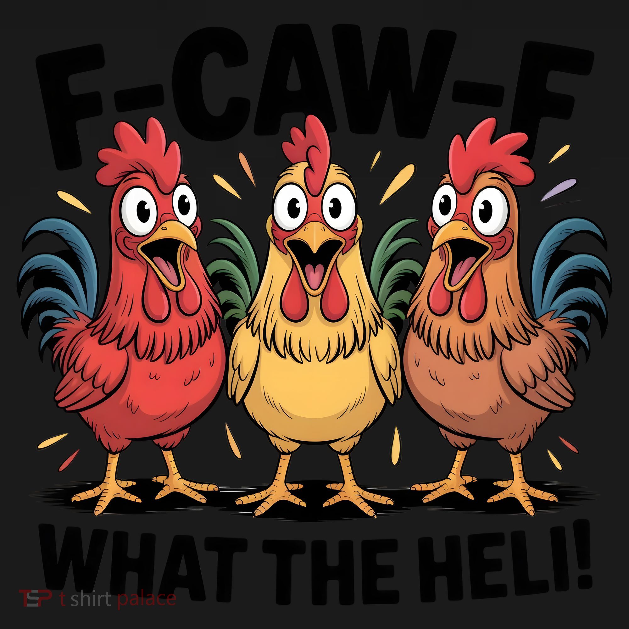 F-Caw-A What The Heli! Funny Chicken Tote Bag