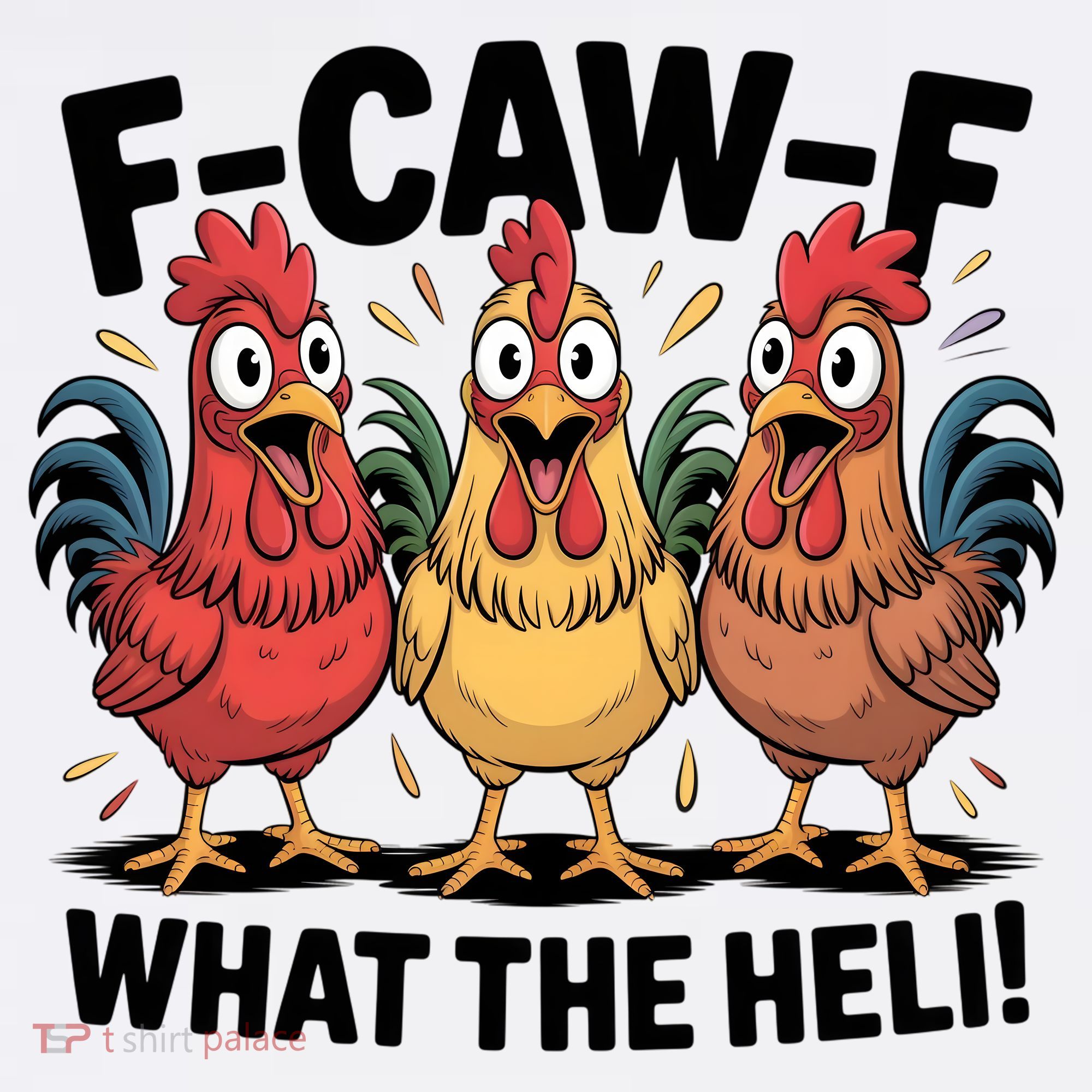 F-Caw-A What The Heli! Funny Chicken Sweatshirt