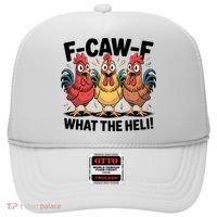 F-Caw-A What The Heli! Funny Chicken Hat thumb 0