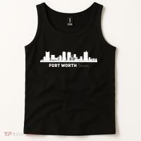 Fort Worth Texas Skyline Tank Top thumb 2
