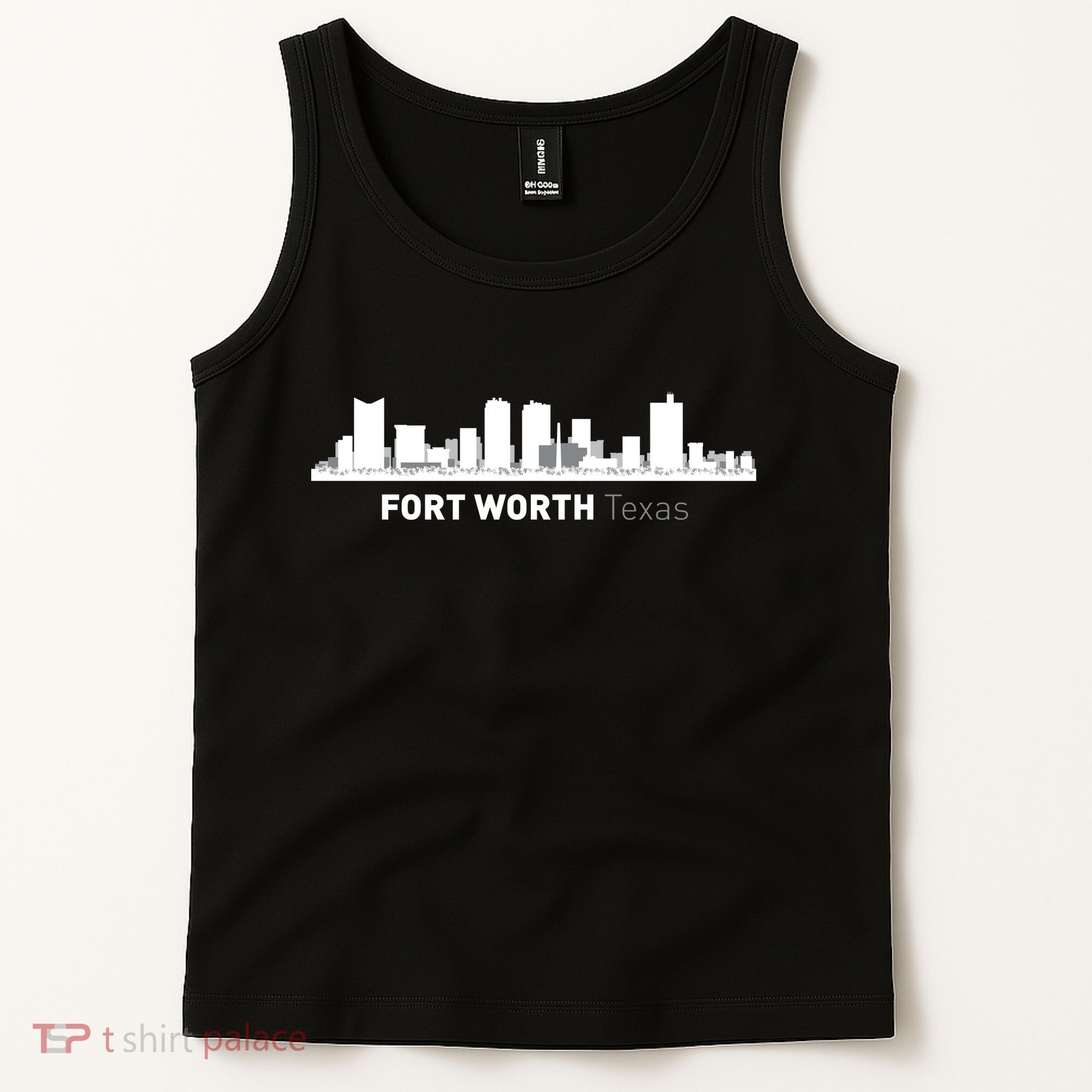 Fort Worth Texas Skyline Tank Top