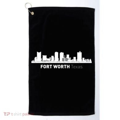 Fort Worth Texas Skyline Golf Towel