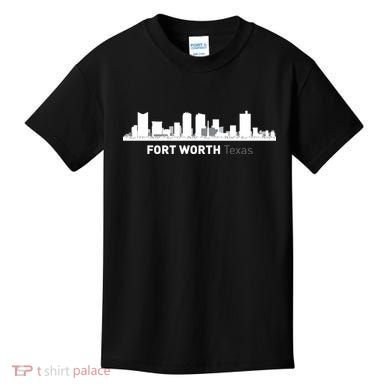 Fort Worth Texas Skyline Kids T-Shirt