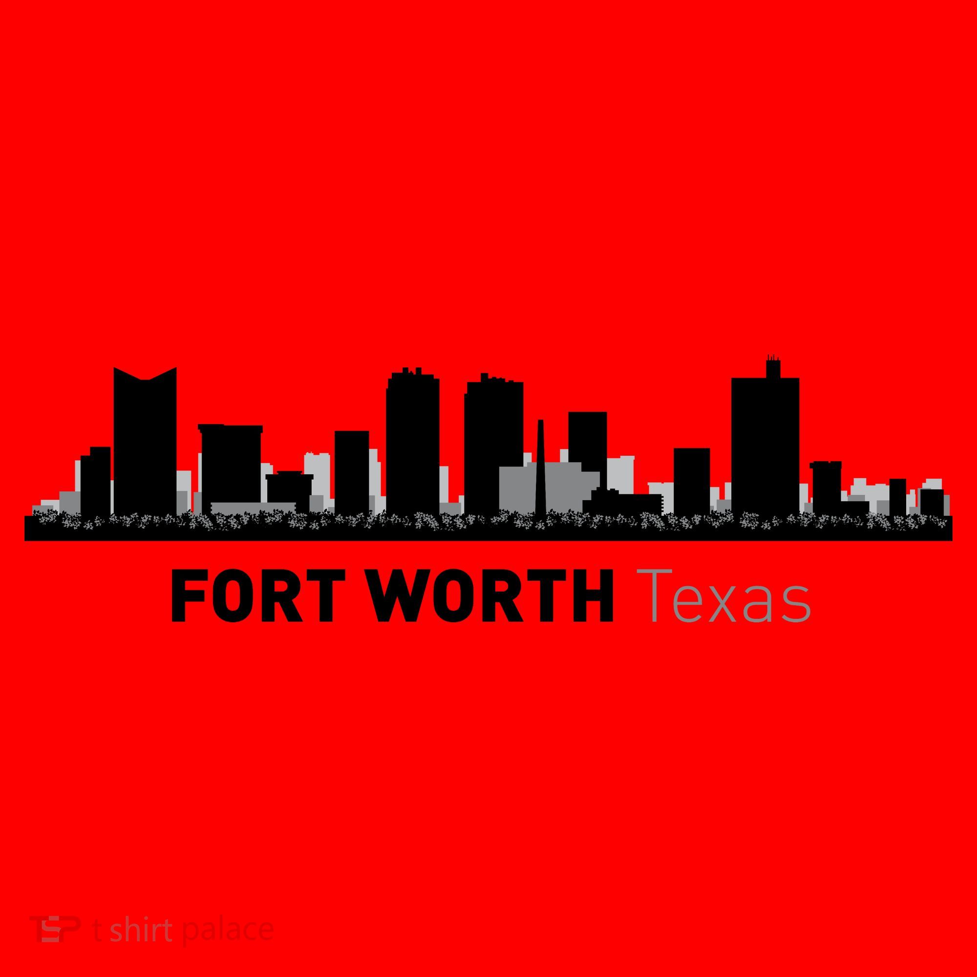 Fort Worth Texas Skyline Santa Hat