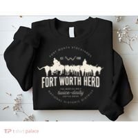 Fort Worth Texas Stockyards And Rodeo Cowboy Sweatshirt thumb 2