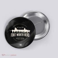 Fort Worth Texas Stockyards And Rodeo Cowboy Button thumb 0