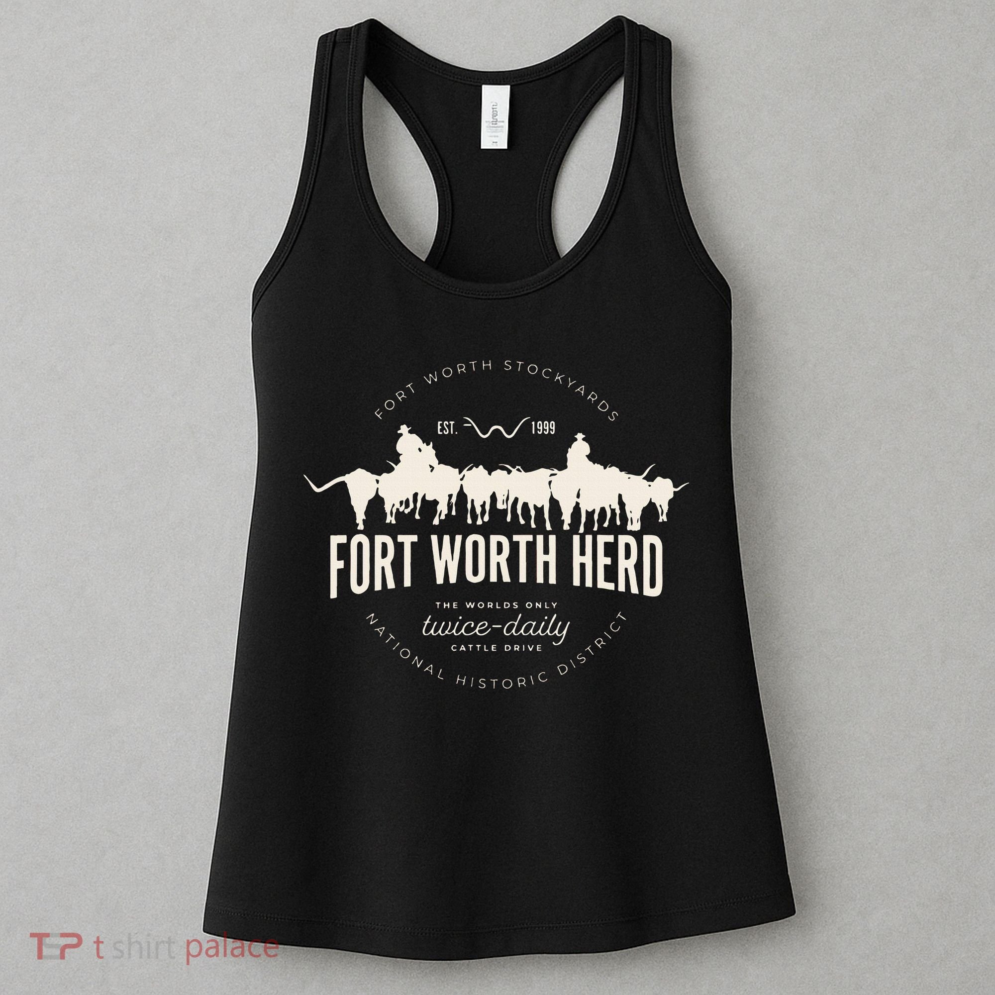 Fort Worth Texas Stockyards And Rodeo Cowboy Women's Tank Top