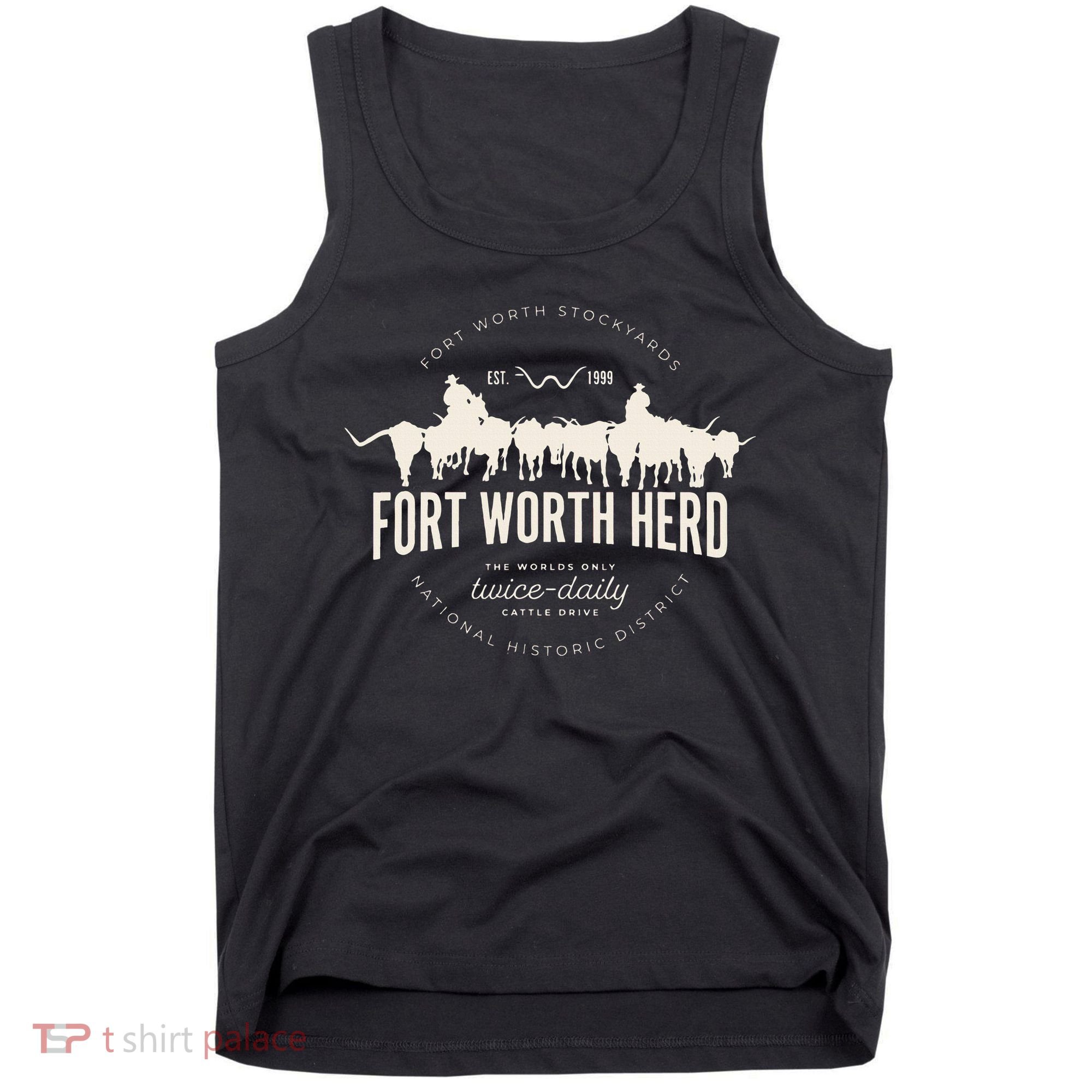 Fort Worth Texas Stockyards And Rodeo Cowboy Tank Top