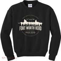 Fort Worth Texas Stockyards And Rodeo Cowboy Kids Sweatshirt thumb 0