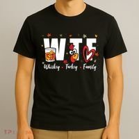 Funny Whiskey Turkey Family Bourbon Lovers Thanksgiving T-Shirt thumb 3