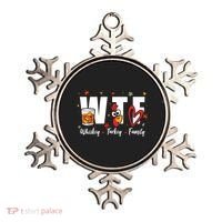 Funny Whiskey Turkey Family Bourbon Lovers Thanksgiving Ornament thumb 0