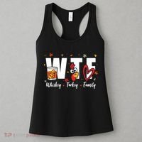 Funny Whiskey Turkey Family Bourbon Lovers Thanksgiving Women's Tank Top thumb 3