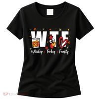 Funny Whiskey Turkey Family Bourbon Lovers Thanksgiving Women's T-Shirt thumb 0
