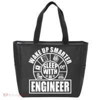 Funny Wake Up Smarter Sleep With A Engineer Tote Bag thumb 0