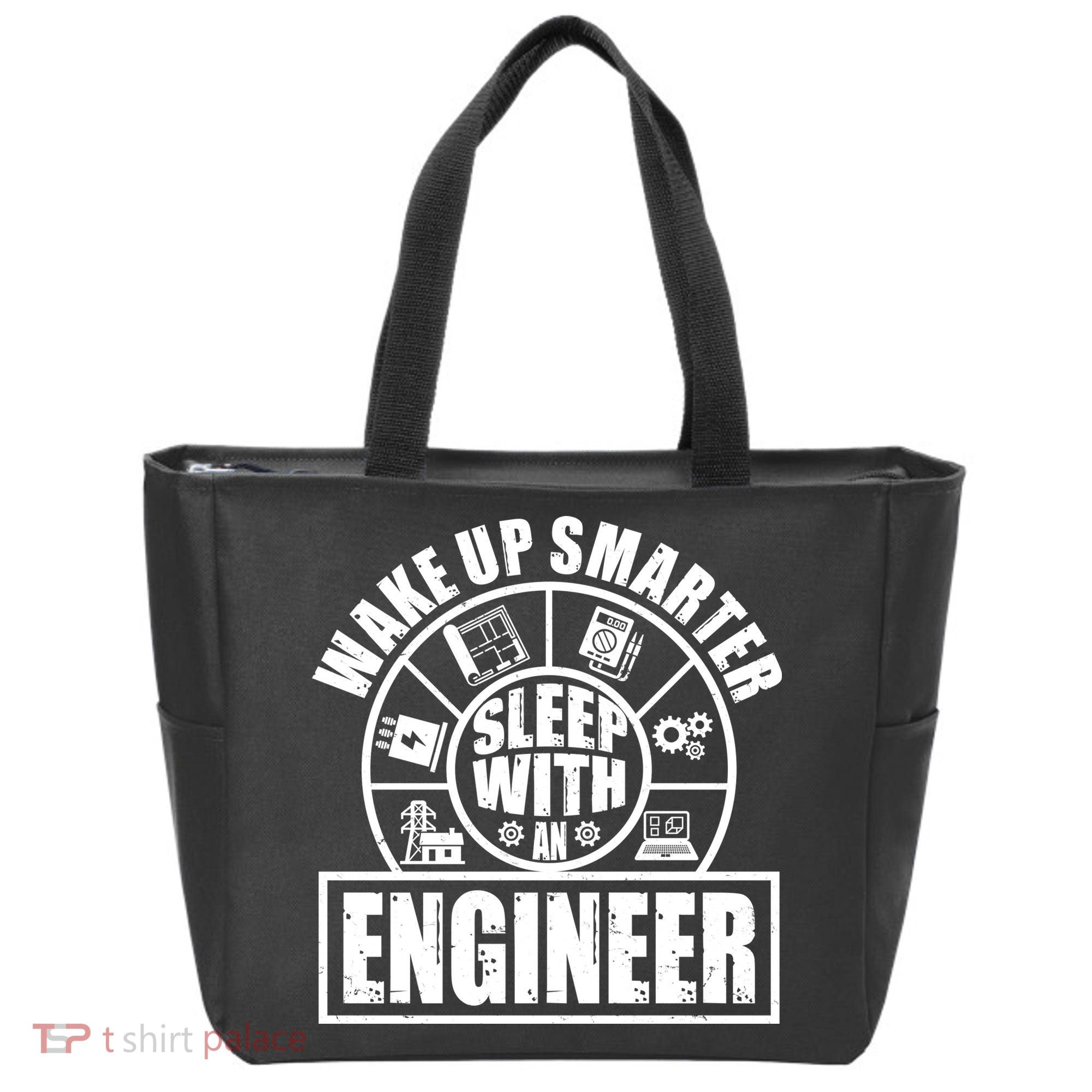 Funny Wake Up Smarter Sleep With A Engineer Tote Bag