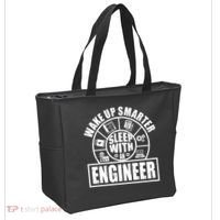Funny Wake Up Smarter Sleep With A Engineer Tote Bag thumb 2