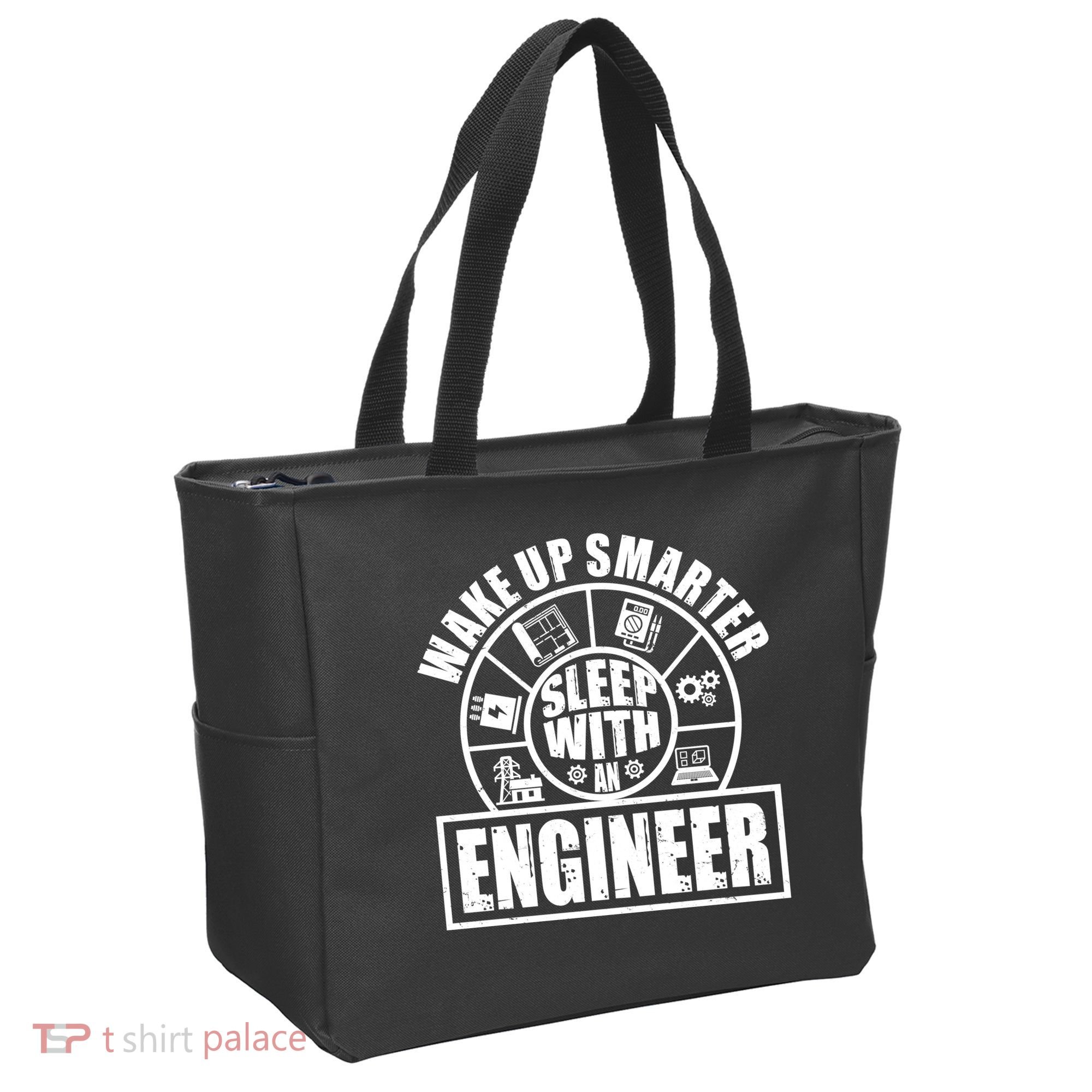 Funny Wake Up Smarter Sleep With A Engineer Tote Bag