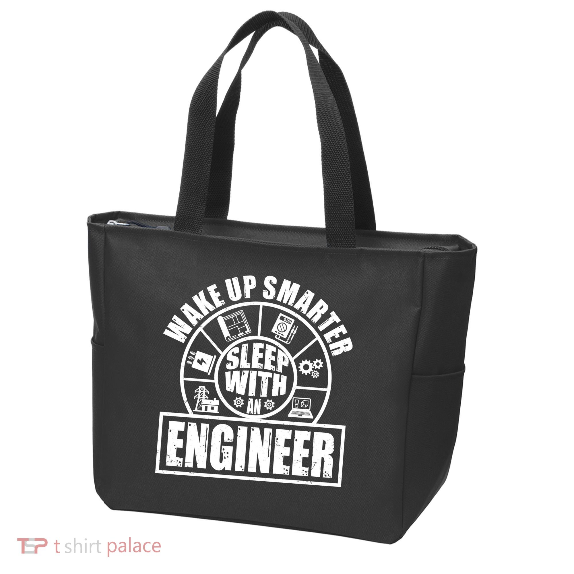 Funny Wake Up Smarter Sleep With A Engineer Tote Bag