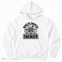 Funny Wake Up Smarter Sleep With A Engineer Hoodie thumb 0