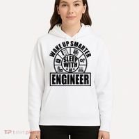 Funny Wake Up Smarter Sleep With A Engineer Hoodie thumb 5