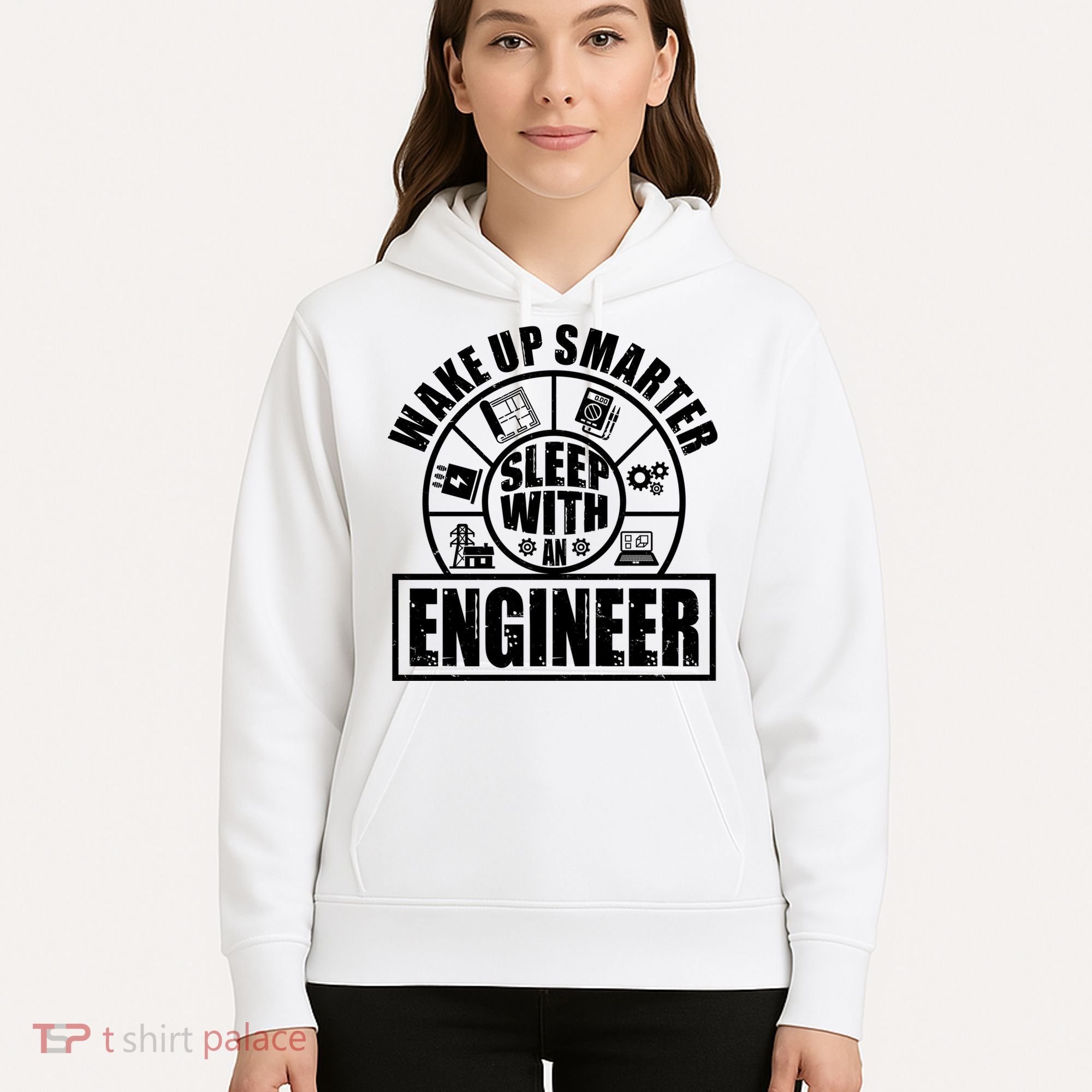 Funny Wake Up Smarter Sleep With A Engineer Hoodie