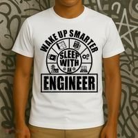 Funny Wake Up Smarter Sleep With A Engineer T-Shirt thumb 3