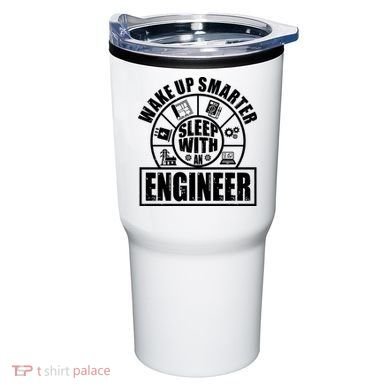 Funny Wake Up Smarter Sleep With A Engineer Tumbler