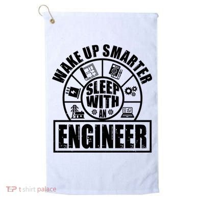 Funny Wake Up Smarter Sleep With A Engineer Golf Towel