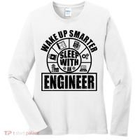 Funny Wake Up Smarter Sleep With A Engineer Women's Long Sleeve Shirt thumb 0