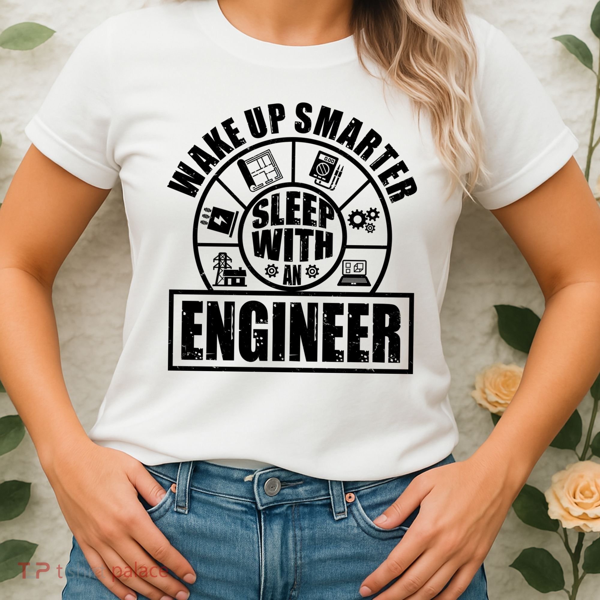 Funny Wake Up Smarter Sleep With A Engineer Women's T-Shirt