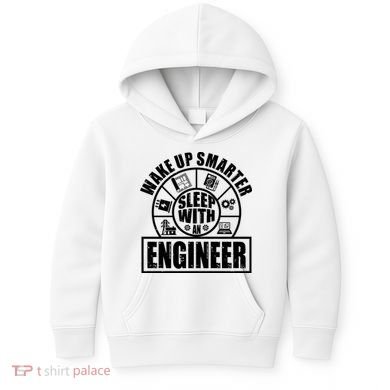 Funny Wake Up Smarter Sleep With A Engineer Kids Hoodie