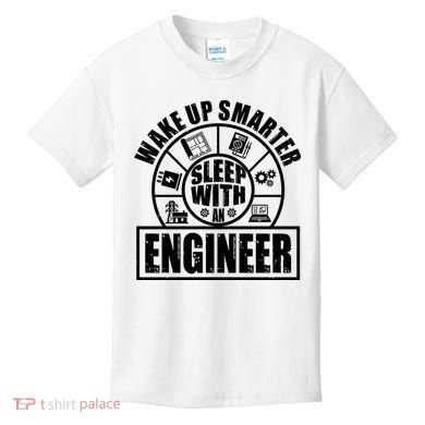 Funny Wake Up Smarter Sleep With A Engineer Kids T-Shirt