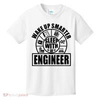 Funny Wake Up Smarter Sleep With A Engineer Kids T-Shirt thumb 0