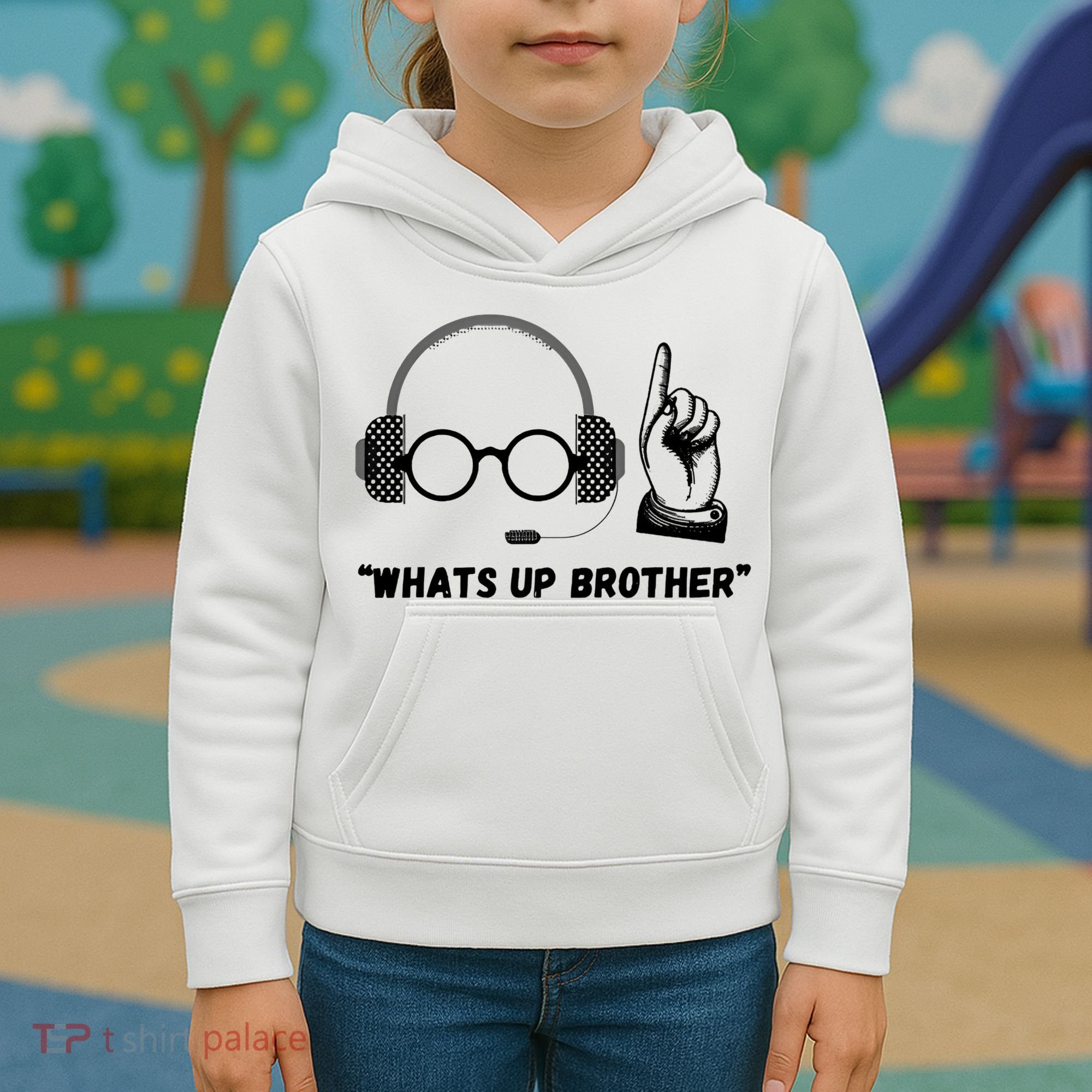 Funny Whats Up Brother Kids Hoodie