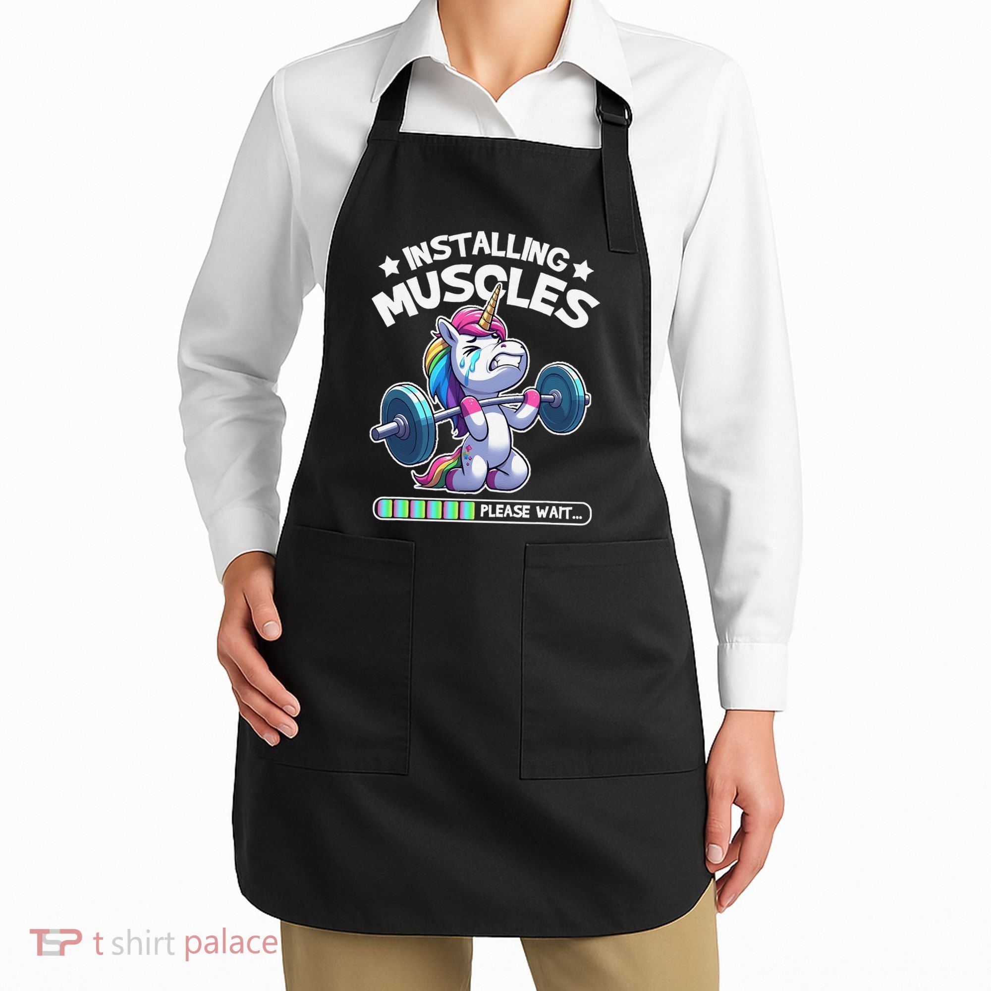 Fitness Weightlifting Unicorn Gym Workout Weight Training Apron