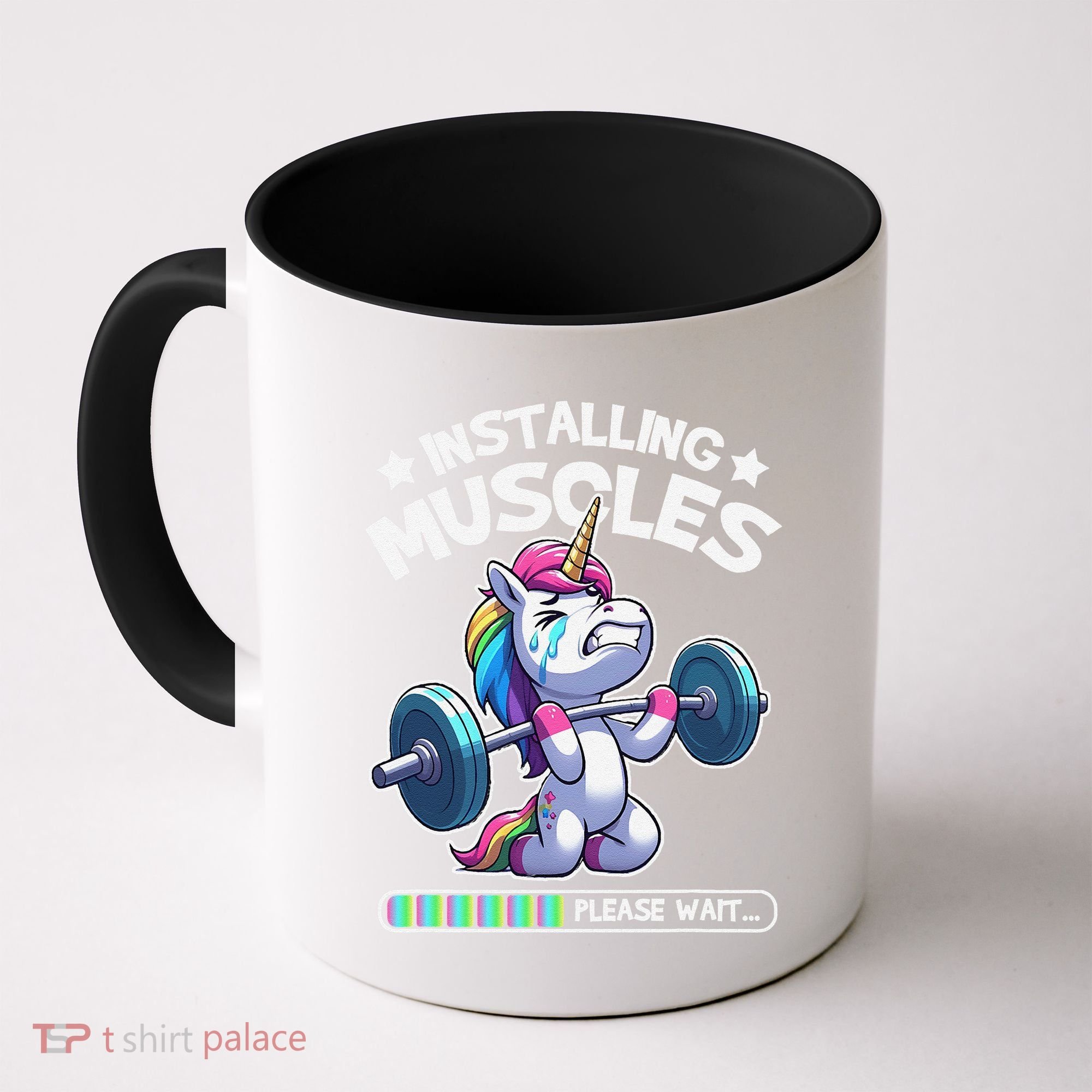 Fitness Weightlifting Unicorn Gym Workout Weight Training Coffee Mug