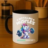 Fitness Weightlifting Unicorn Gym Workout Weight Training Coffee Mug thumb 4