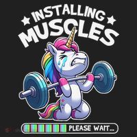 Fitness Weightlifting Unicorn Gym Workout Weight Training Beanie thumb 2
