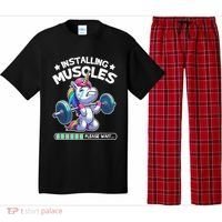 Fitness Weightlifting Unicorn Gym Workout Weight Training Pajama Set thumb 0