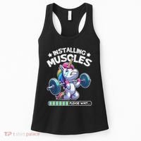 Fitness Weightlifting Unicorn Gym Workout Weight Training Women's Tank Top thumb 0