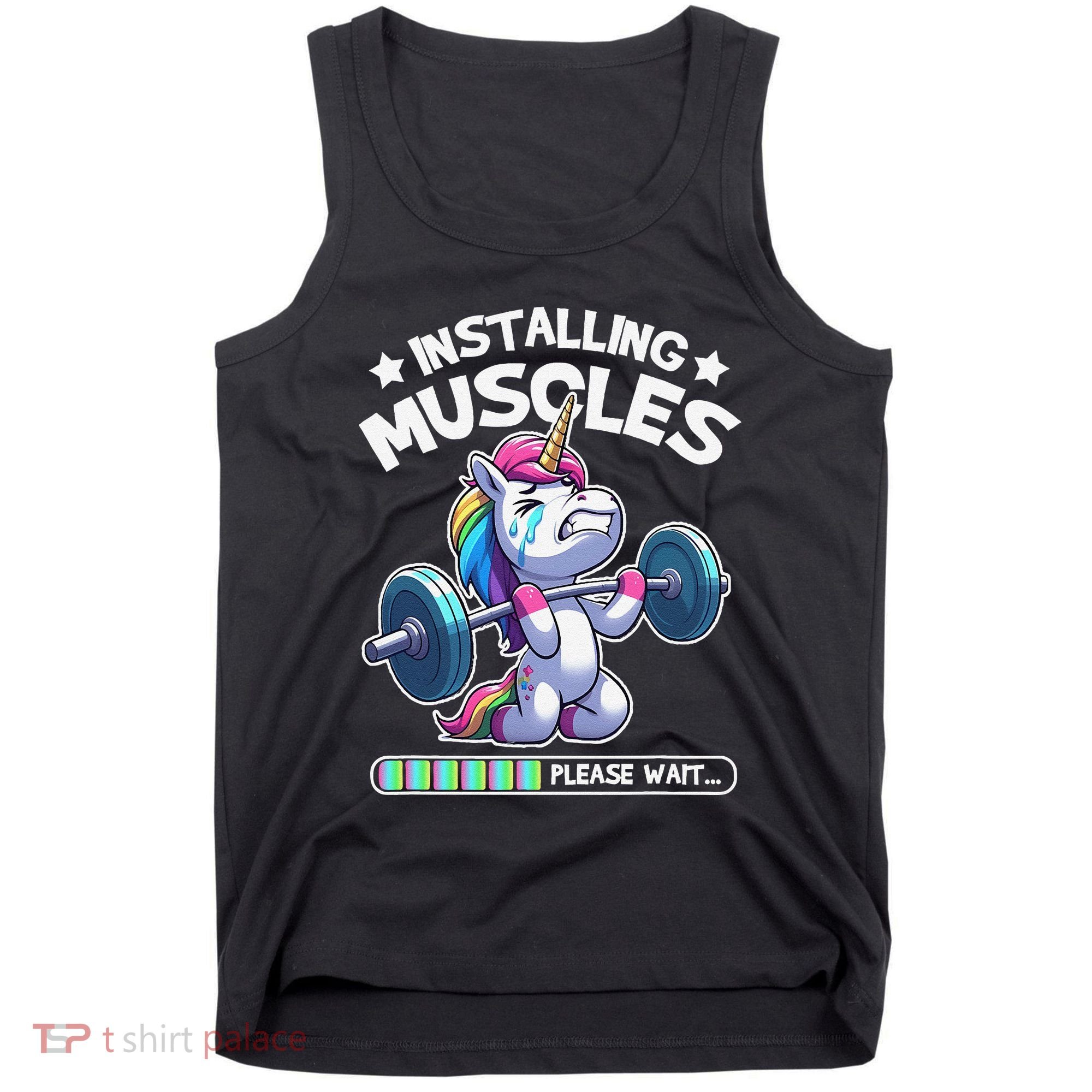 Fitness Weightlifting Unicorn Gym Workout Weight Training Tank Top