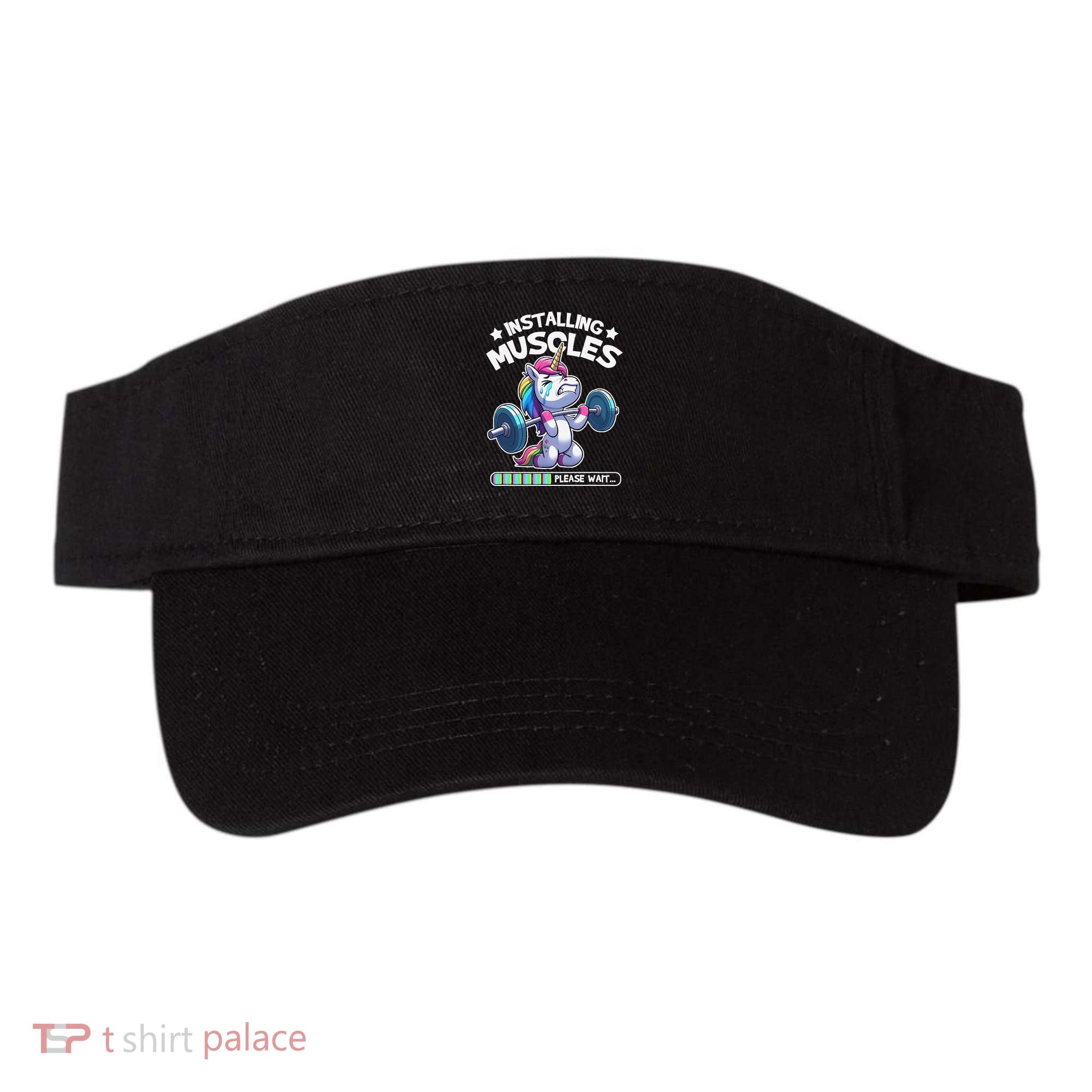 Fitness Weightlifting Unicorn Gym Workout Weight Training Visor
